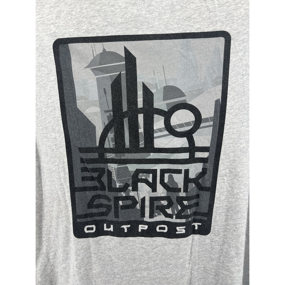Star Wars Galaxys Edge Black Spire Outpost T Shirt Mens XL Double Sided Disney
